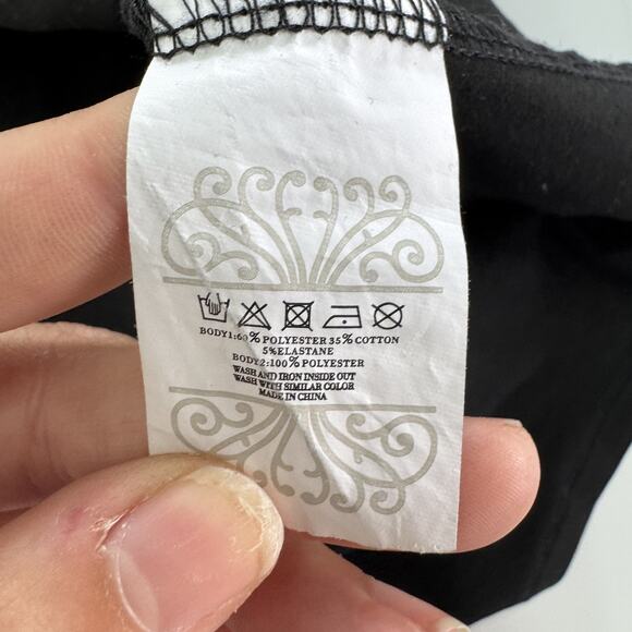 Never Fully Dressed Dress Womens US 8 Black Zebra Print Tie Waist Midi Belted - Picture 4 of 6